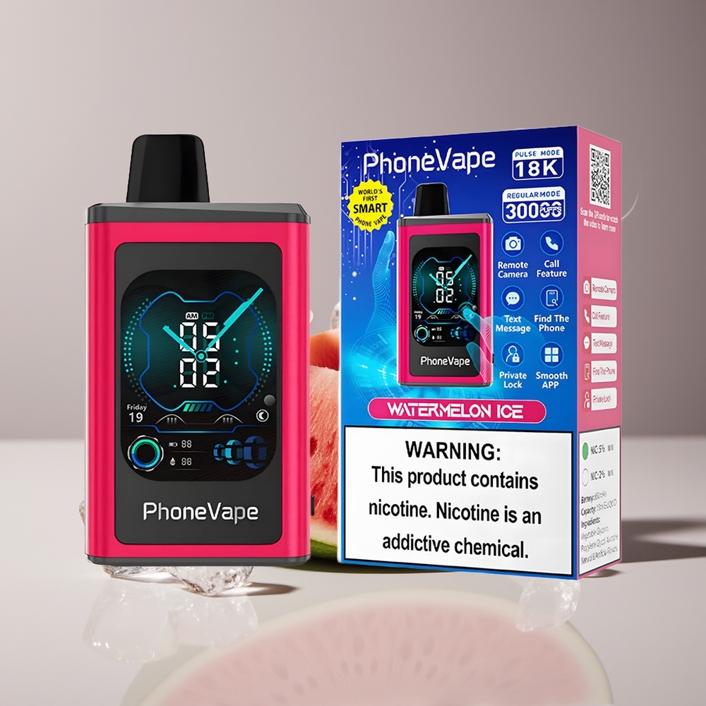 JNR PhoneVape 30000 puffs Engros Danmark Vandmelon Is Type-C Opladningsbar