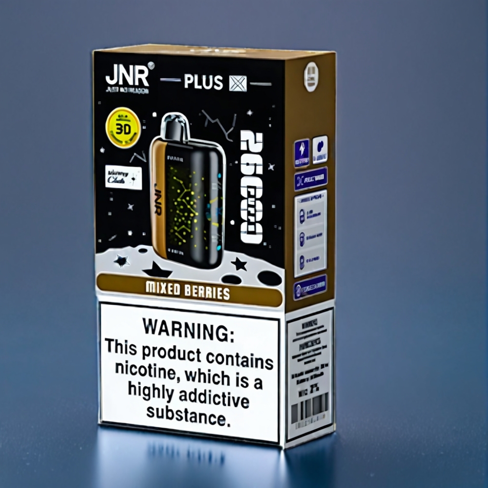 JNR Plus-X 26000 Puffs Blandede Bær 3D Buet Skærm Engros Danmark
