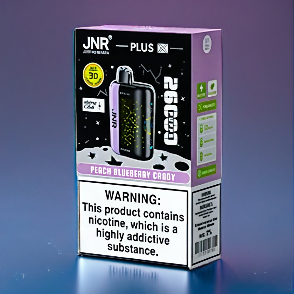 JNR Plus-X 26000 Puffs Fersken Blåbær Candy 28ml Engros Danmark