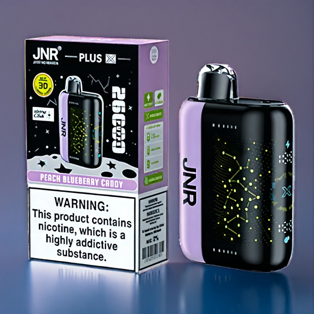 JNR Plus-X 26000 Puffs Fersken Blåbær Candy 28ml Engros Danmark