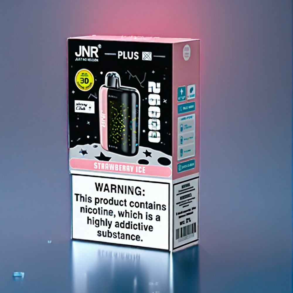 JNR Plus-X 26000 Puffs Jordbær Is 28ml Engros Danmark