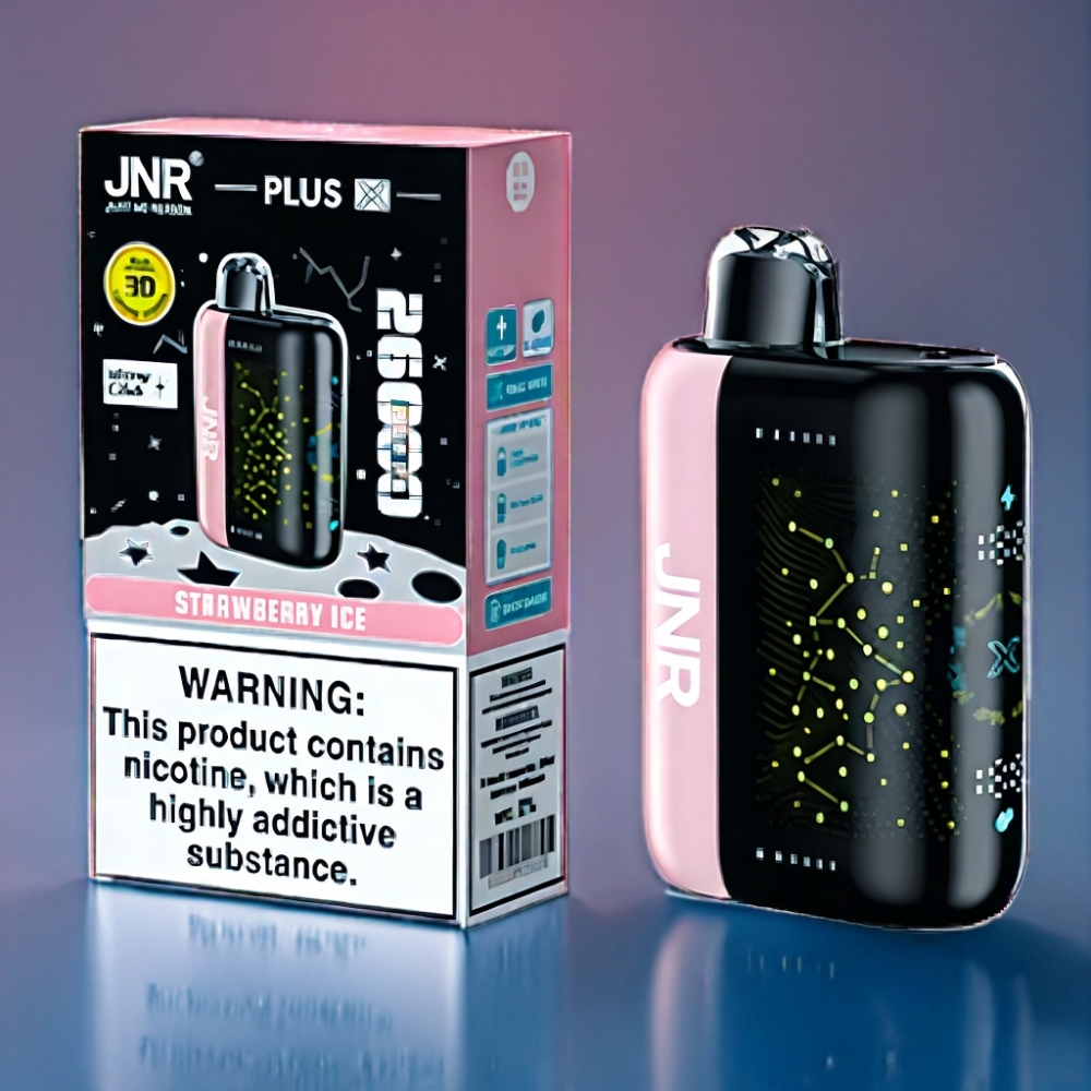 JNR Plus-X 26000 Puffs Jordbær Is 28ml Engros Danmark