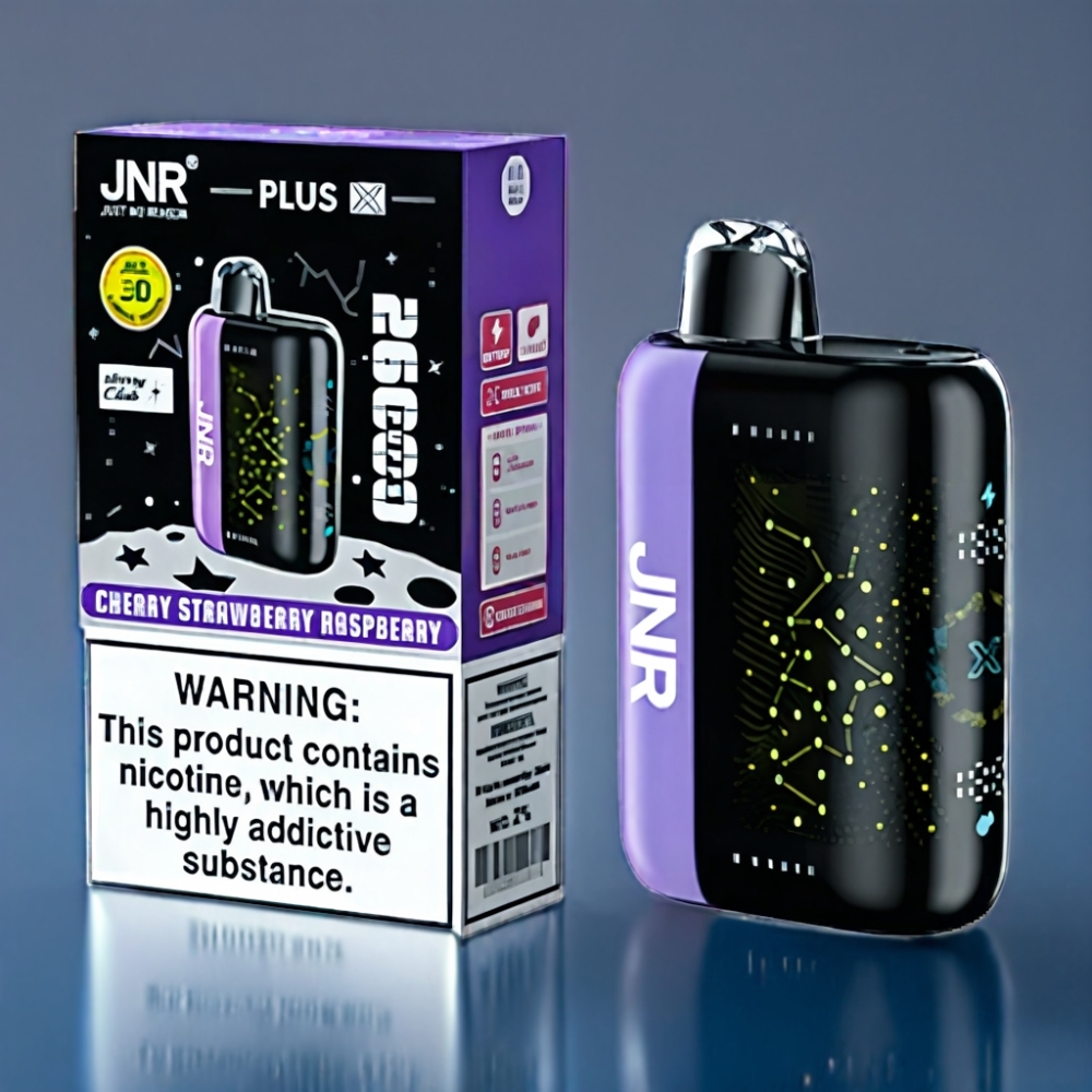 JNR Plus-X 26000 Puffs Kirsebær Jordbær Hindbær 850 mAh Engros Danmark