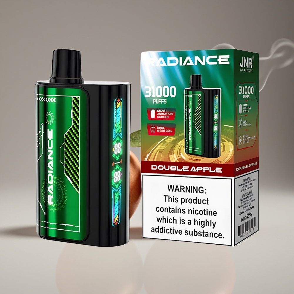 JNR Radiance 31000 Puds Engros Danmark Dobbelt Æble 28ml E-liquid