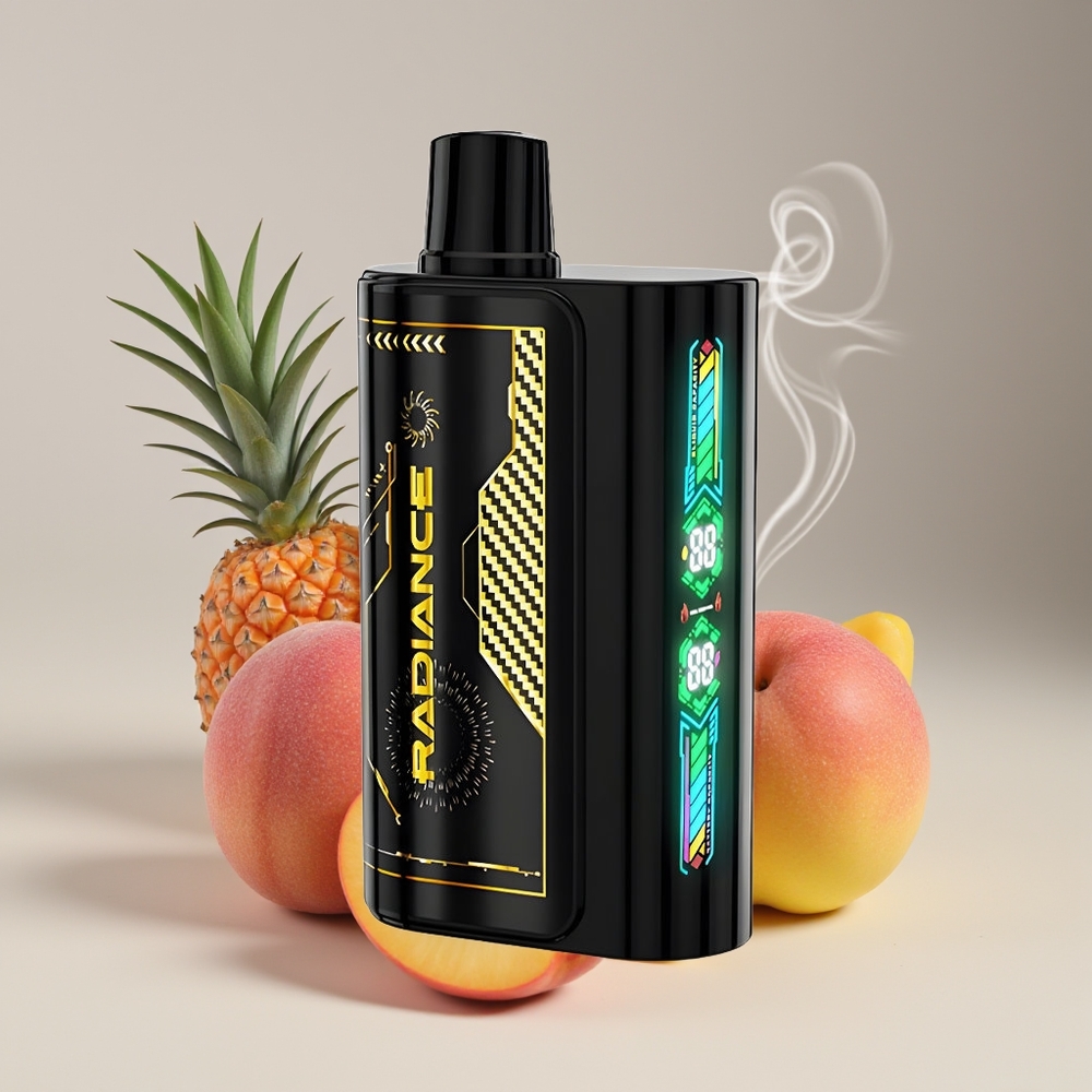 JNR Radiance 31000 Puffs 28ml Engros Danmark Fersken Mango Ananas