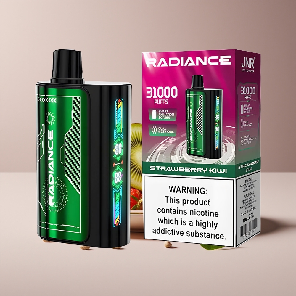 JNR Radiance 31000 Puffs Dual Mesh Engros Danmark Jordbær Kiwi