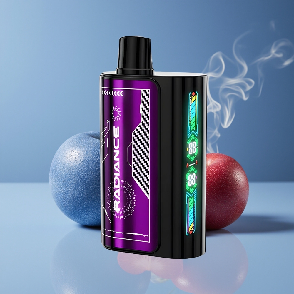 JNR Radiance 31000 Puffs Engros Danmark 950 mAh Opladningsbar Disposable Vape Blå Hindbær Kirsebær