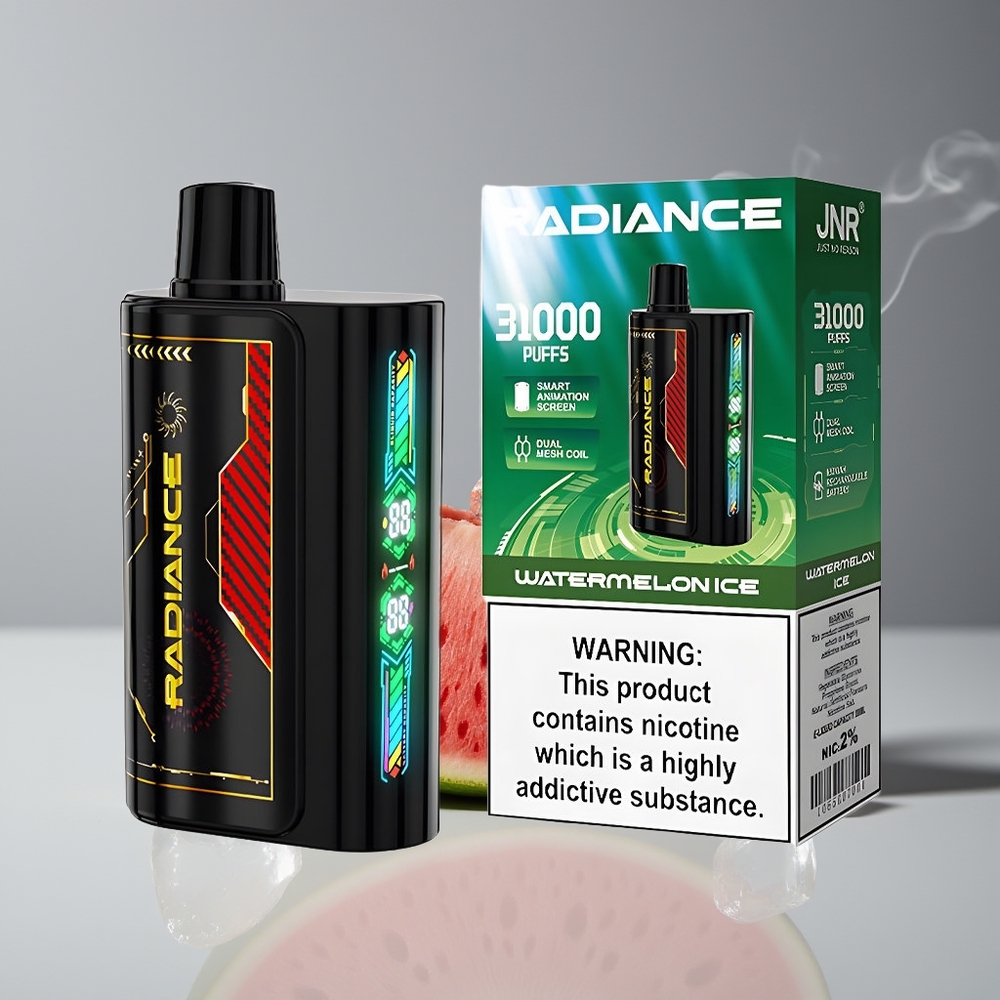 JNR Radiance 31000 Puffs Engros Danmark Vandmelon Is Dual Mesh Coil