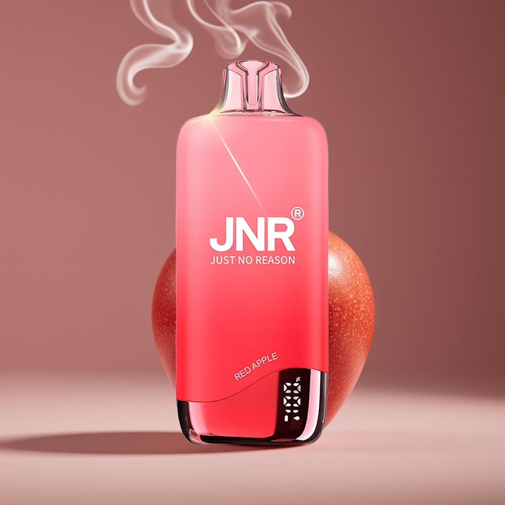 JNR Rainbow 10500 Puffs Engros Danmark 18ml E-liquid Rød Æble
