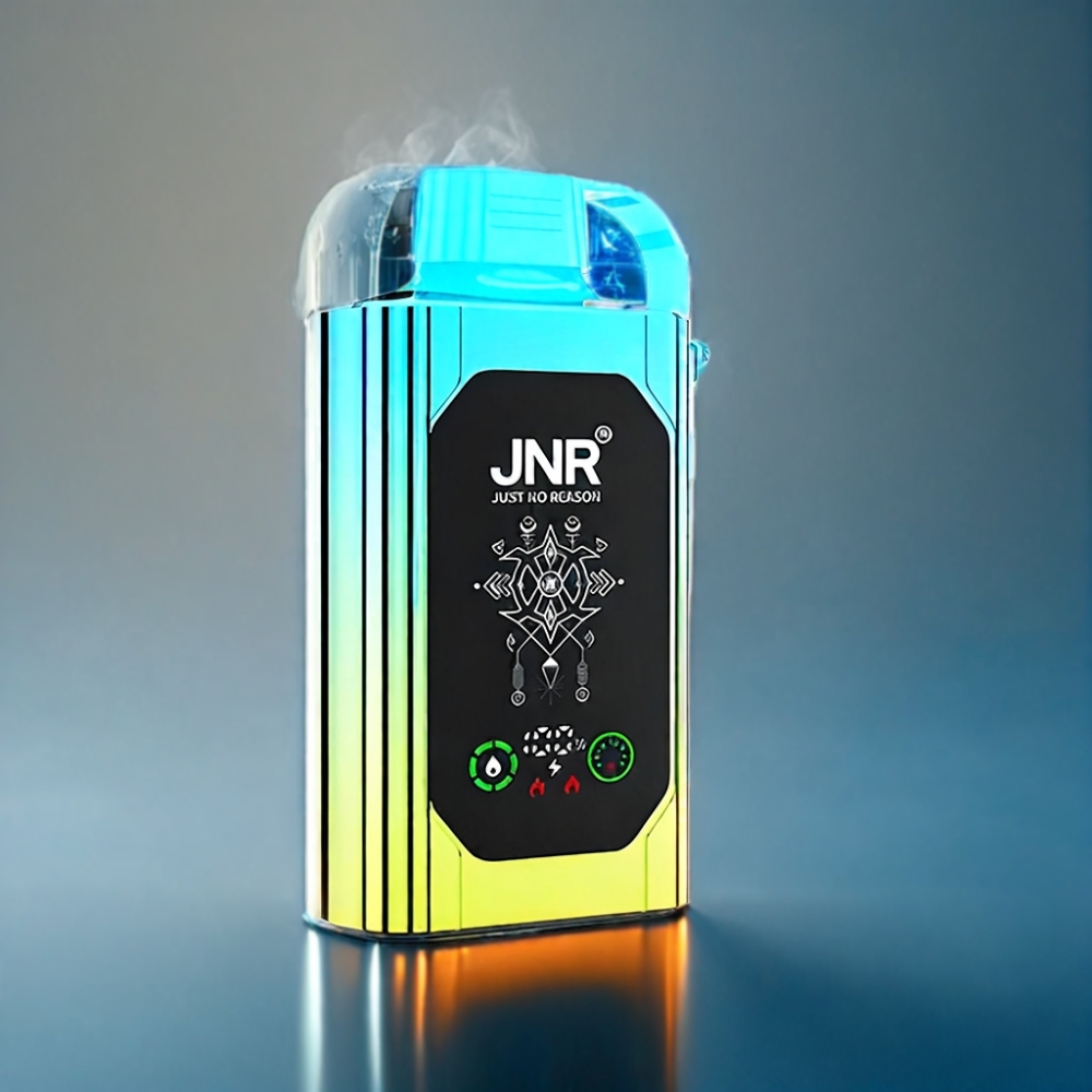 JNR Shisha Box 20500 Puffs Blåbær Mynte med Type-C Quick Charge Engros Danmark