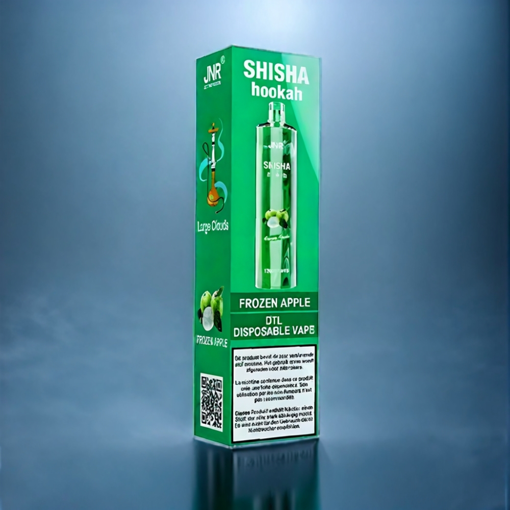 JNR Shisha Hookah 12000 Puffs Frossent Æble 750mAh Engros Danmark