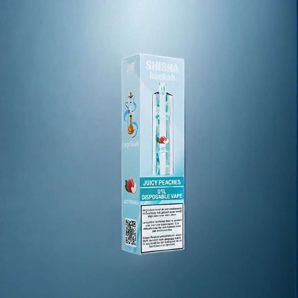 JNR Shisha Hookah 12000 Puffs Juicy Peaches 750mAh Engros Danmark