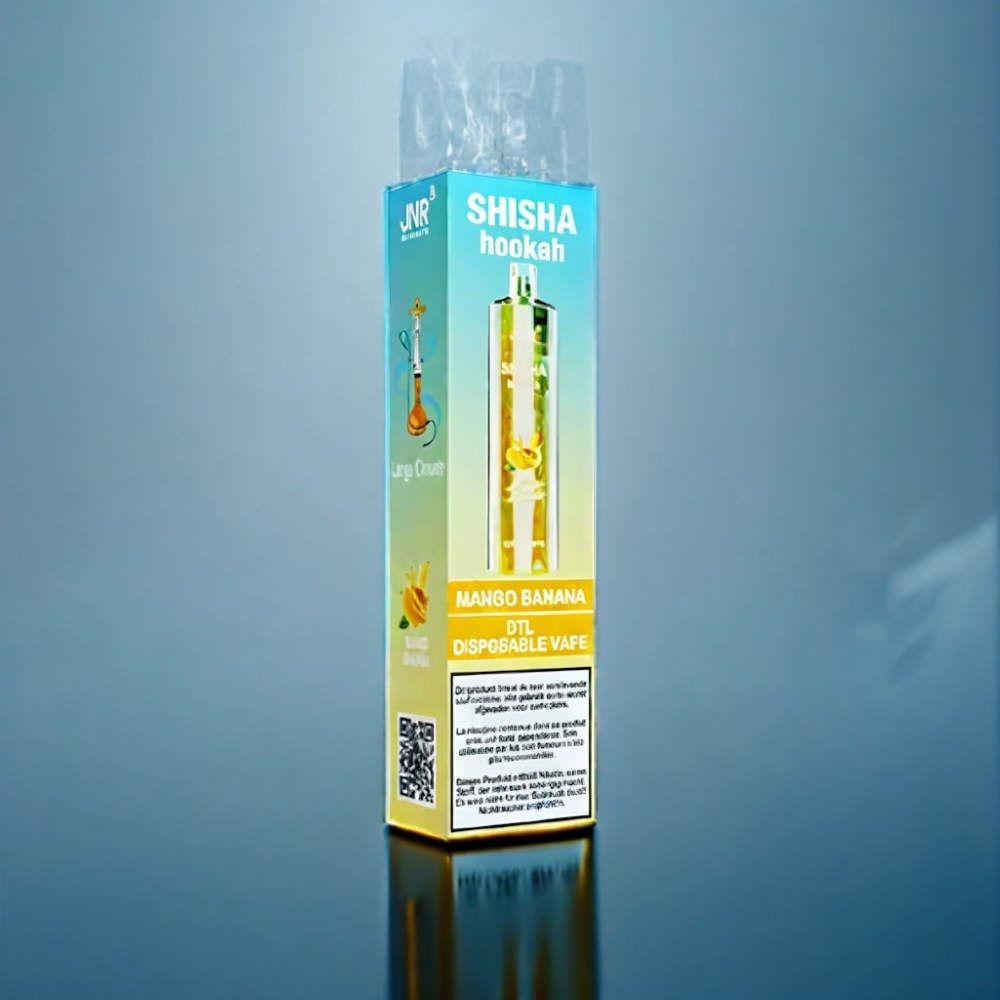 JNR Shisha Hookah 12000 Puffs Mango Banan 24ml Engros Danmark