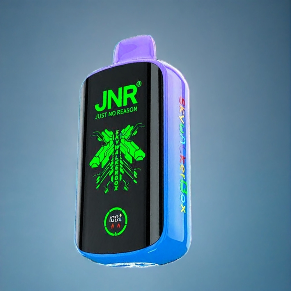 JNR Skywalker Box 21000 Puffs Blå Hindbær Is 25ml Engros Danmark