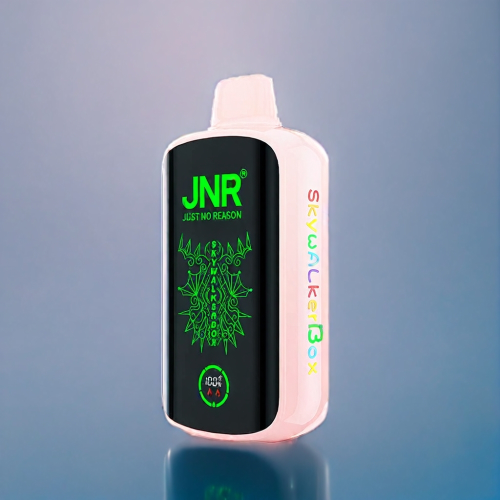JNR Skywalker Box 21000 Puffs Jordbær Is Engros Danmark Type-C Hurtigopladning