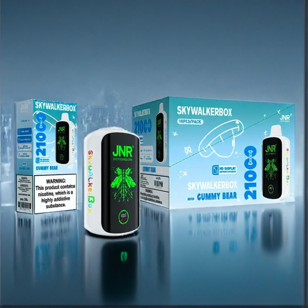 JNR Skywalker Cummy Bjørn Engros Danmark 21000 Puffs Dual Mesh Coil