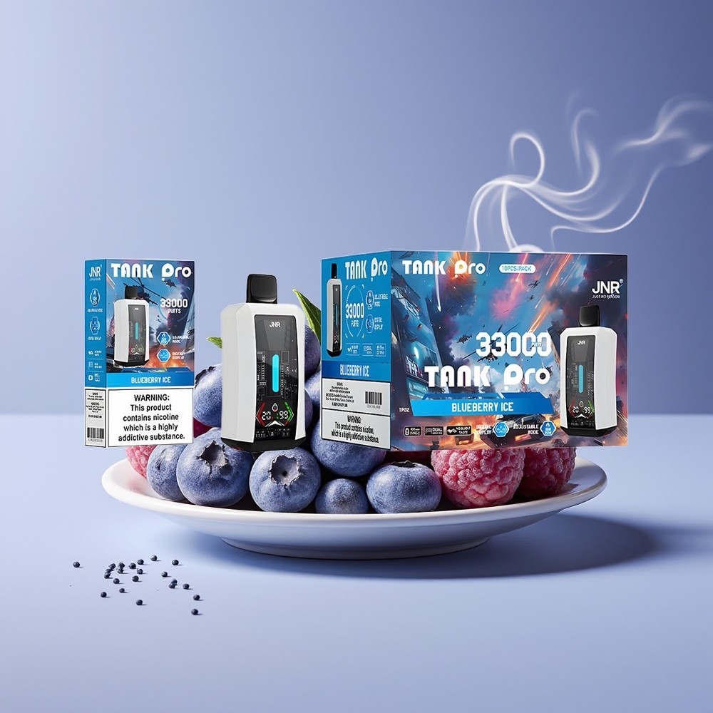 JNR Tank Pro 33000 Puffs 28ml Engros Danmark Blåbær Is