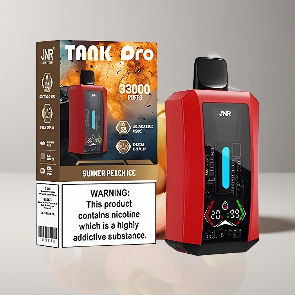 JNR Tank Pro 33000 Puffs Dual Mesh Engros Danmark Sommersky Peach Is