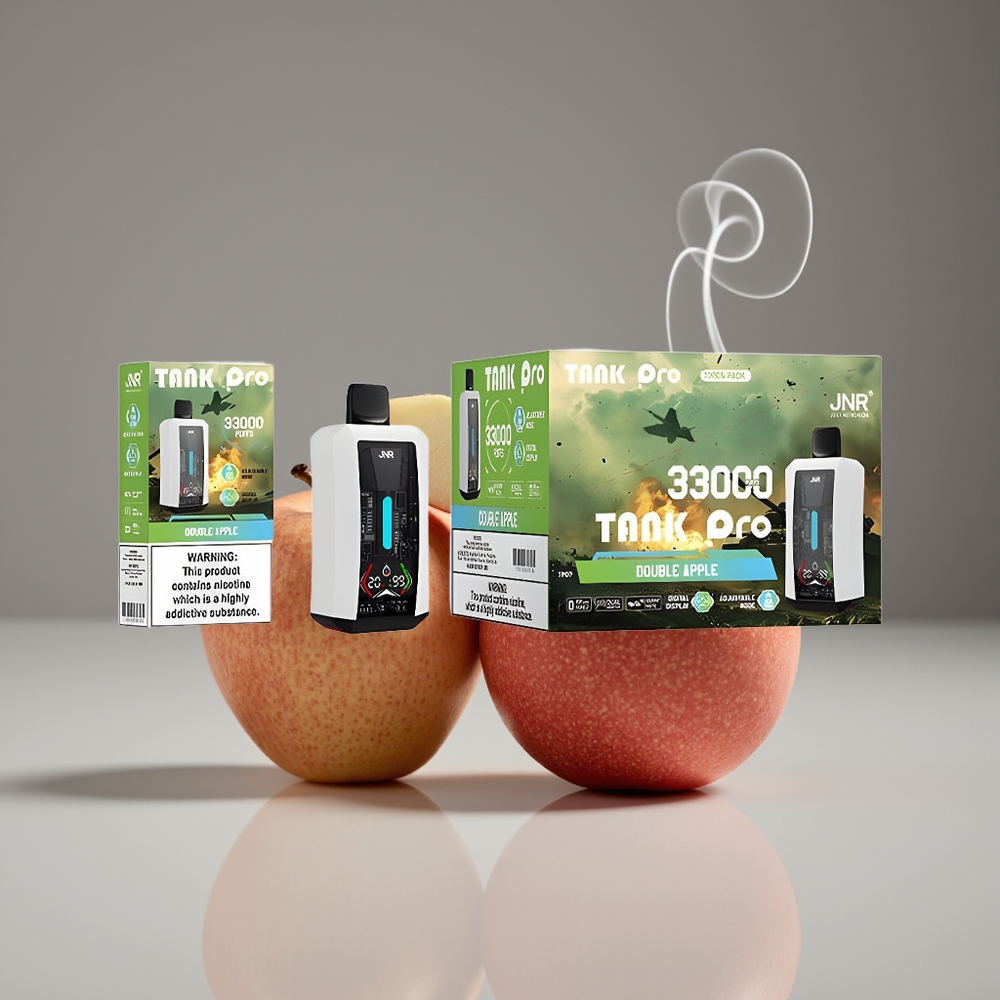 JNR Tank Pro 33000 Puffs Engros Danmark Dobbelt Æble Digitale Display