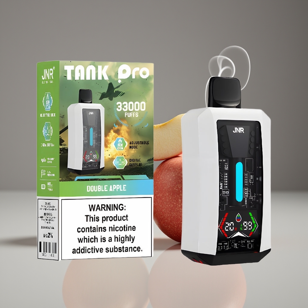 JNR Tank Pro 33000 Puffs Engros Danmark Dobbelt Æble Digitale Display