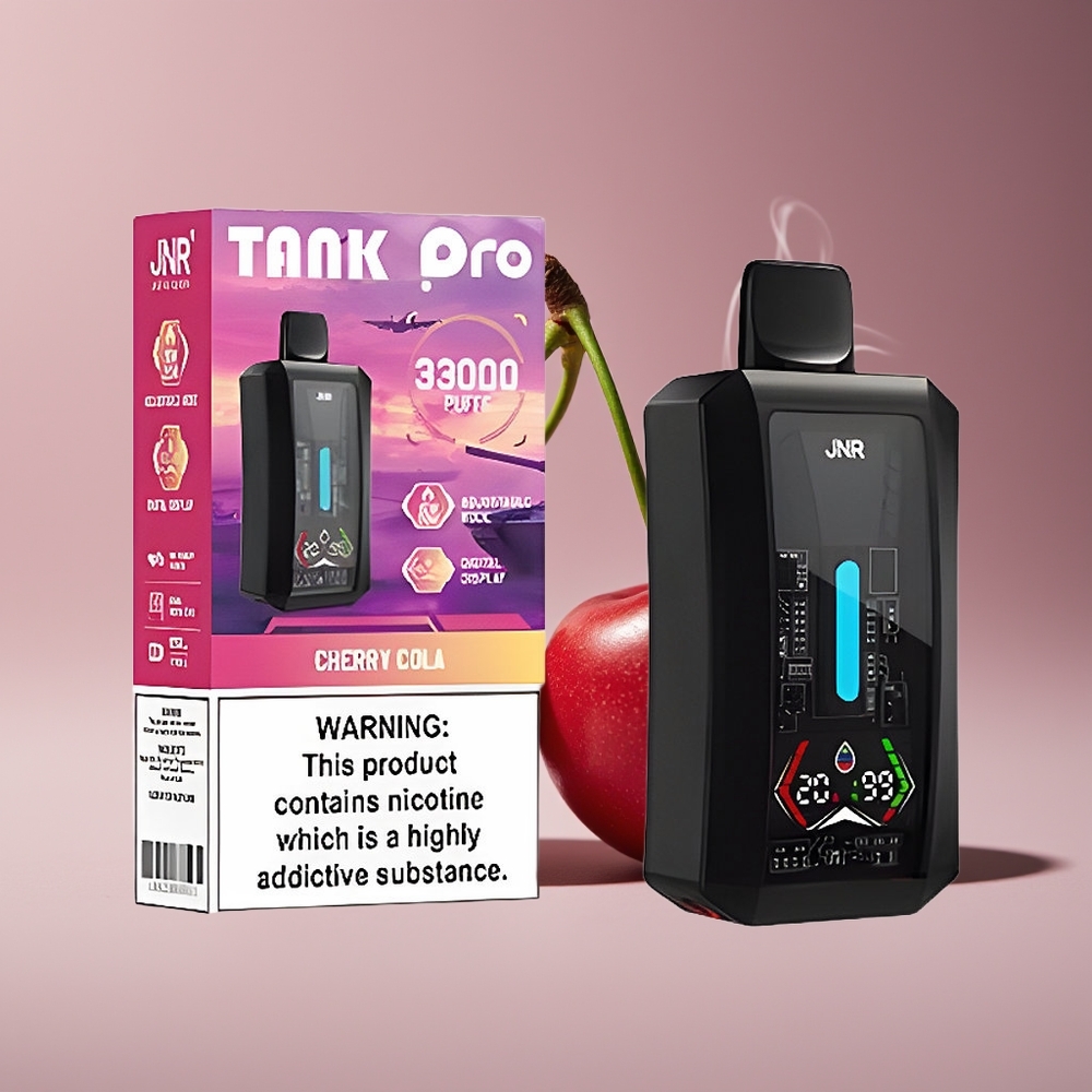 JNR Tank Pro 33000 Puffs Engros Danmark Dual Mesh Coil Cherry Cola
