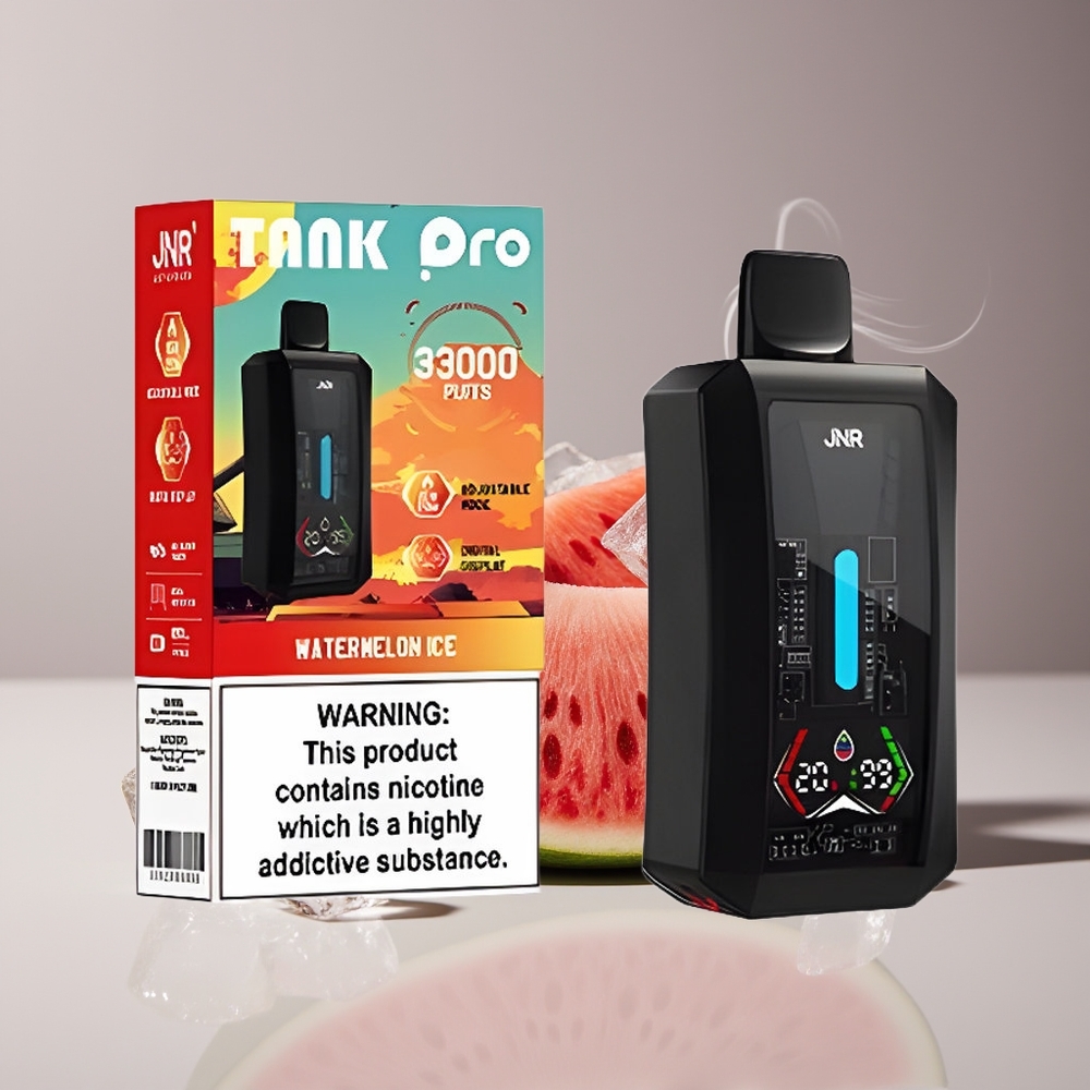 JNR Tank Pro 33000 Puffs Engros Danmark Vandmelon Is Dual Mesh Coil