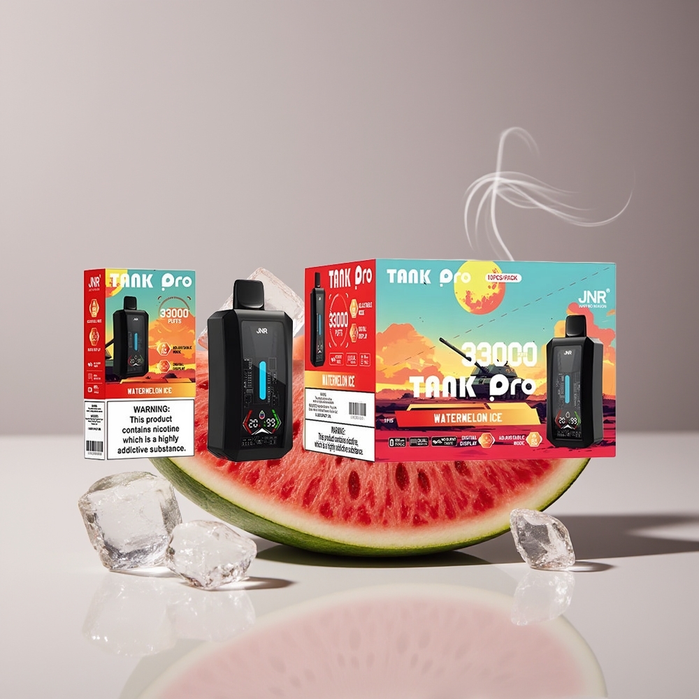 JNR Tank Pro 33000 Puffs Engros Danmark Vandmelon Is Dual Mesh Coil