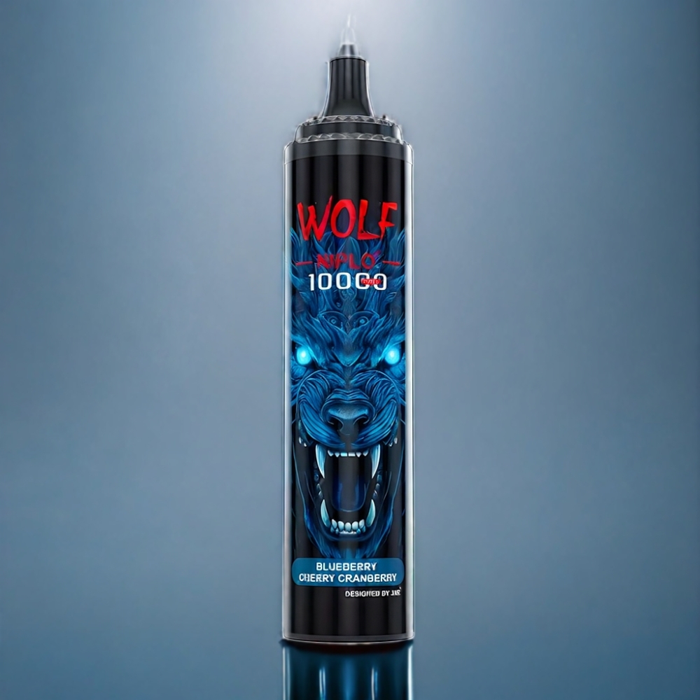 JNR Wolf 10000 Puffs Blåbær Kirsebær Tranebær Type-C Engros Danmark