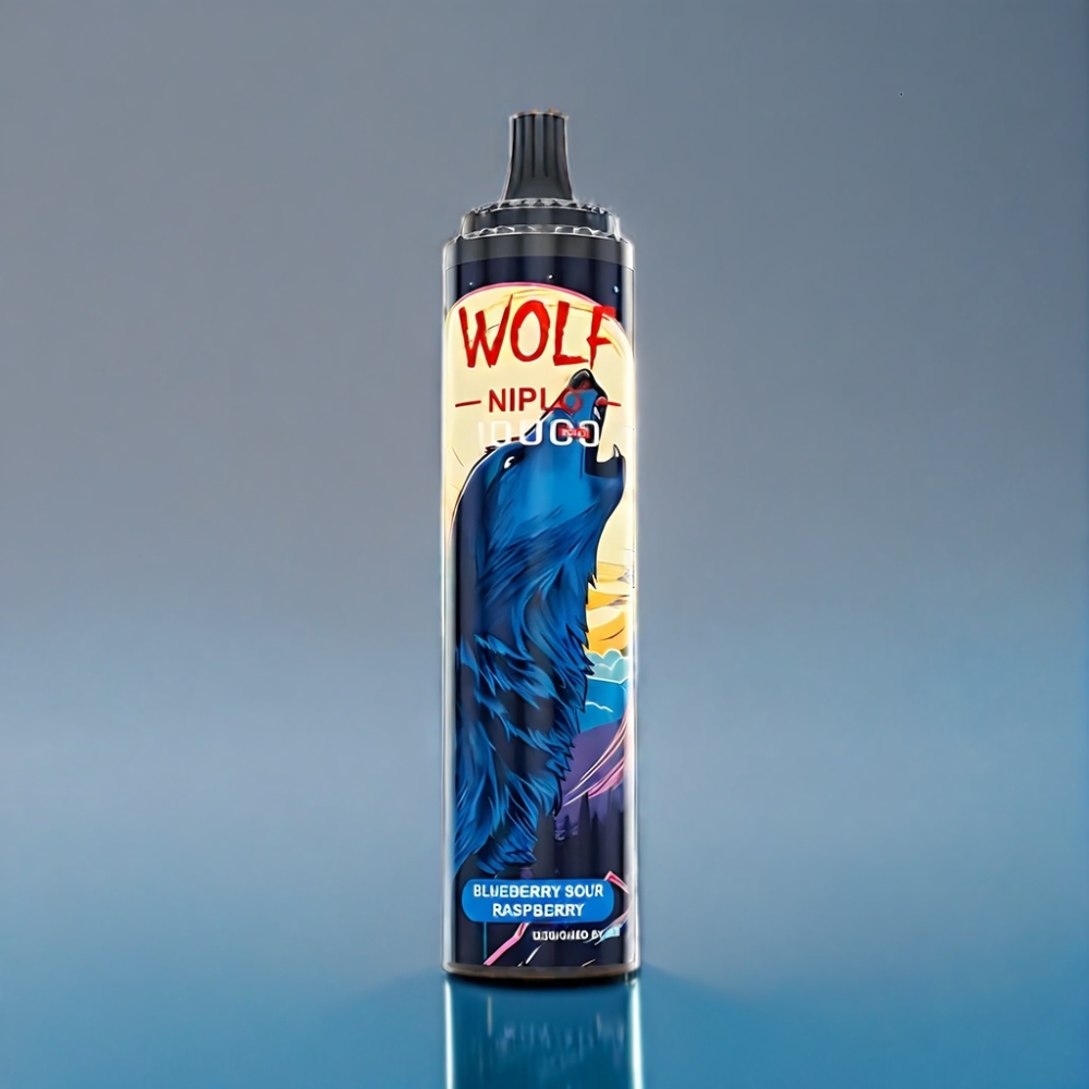 JNR Wolf 10000 Puffs Blåbær Sur Hindbær 1.0 Ohm Mesh Coil Engros Danmark