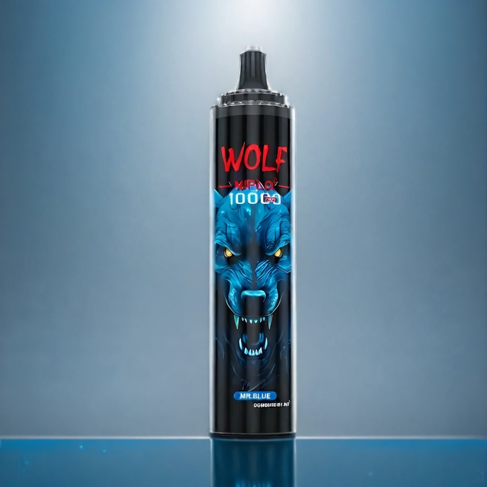 JNR Wolf 10000 Puffs Herr Blå 20ml Engros Danmark