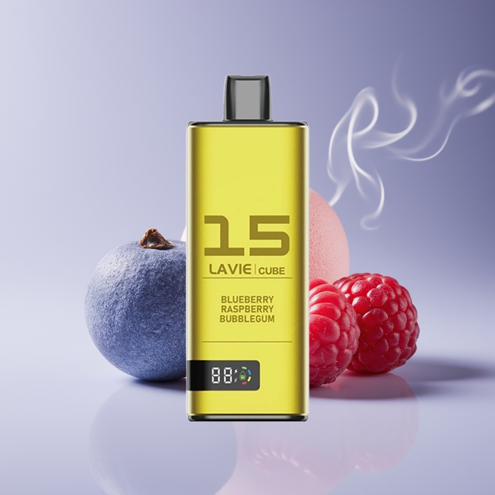 Lavie Cube 20000 Puffs Engros Danmark Type C Blåbær Hindbær Bubblegum