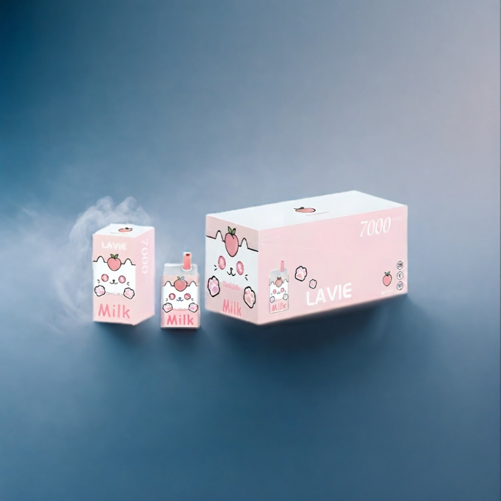 LAVIE Milk 7000 Puffs Ferskenjuice Type C Engros Danmark