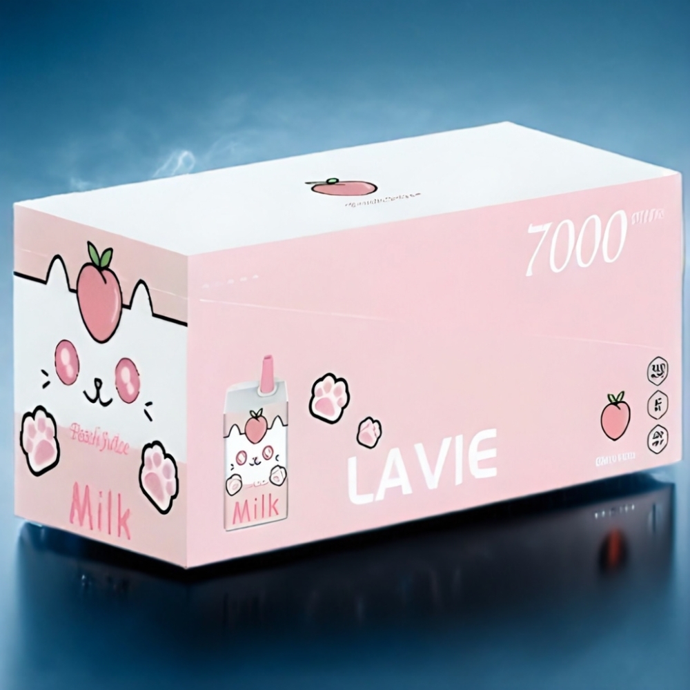 LAVIE Milk 7000 Puffs Ferskenjuice Type C Engros Danmark