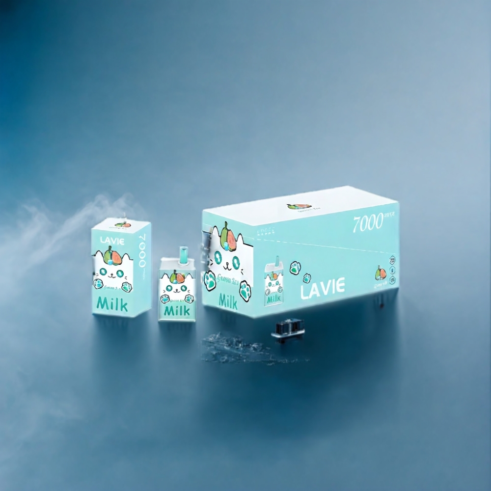 LAVIE Milk 7000 Puffs Guava Is Engros Danmark 16ML