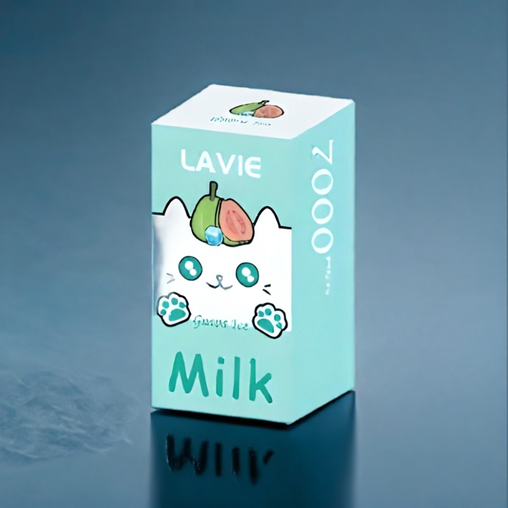 LAVIE Milk 7000 Puffs Guava Is Engros Danmark 16ML