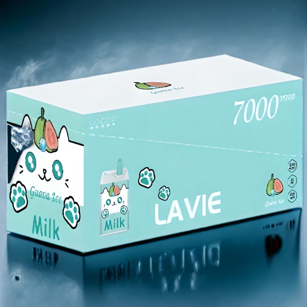 LAVIE Milk 7000 Puffs Guava Is Engros Danmark 16ML