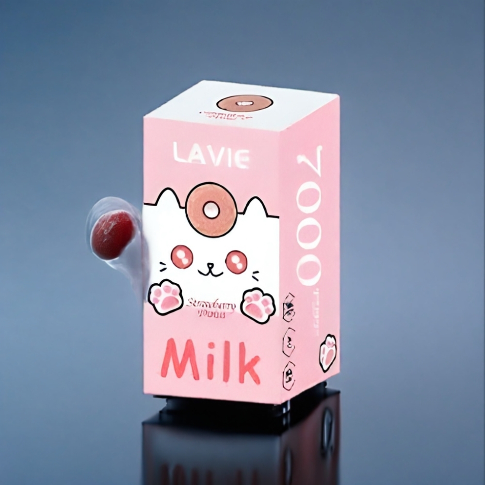 LAVIE Milk 7000 Puffs Jordbær Donut 16ML Engros Danmark