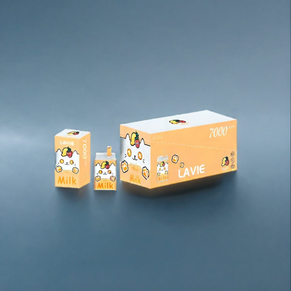 LAVIE Milk 7000 Puffs Jordbær Mango 16ML Engros Danmark