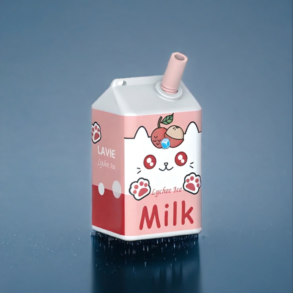 LAVIE Milk 7000 Puffs Litchi Is Engros Danmark Type C