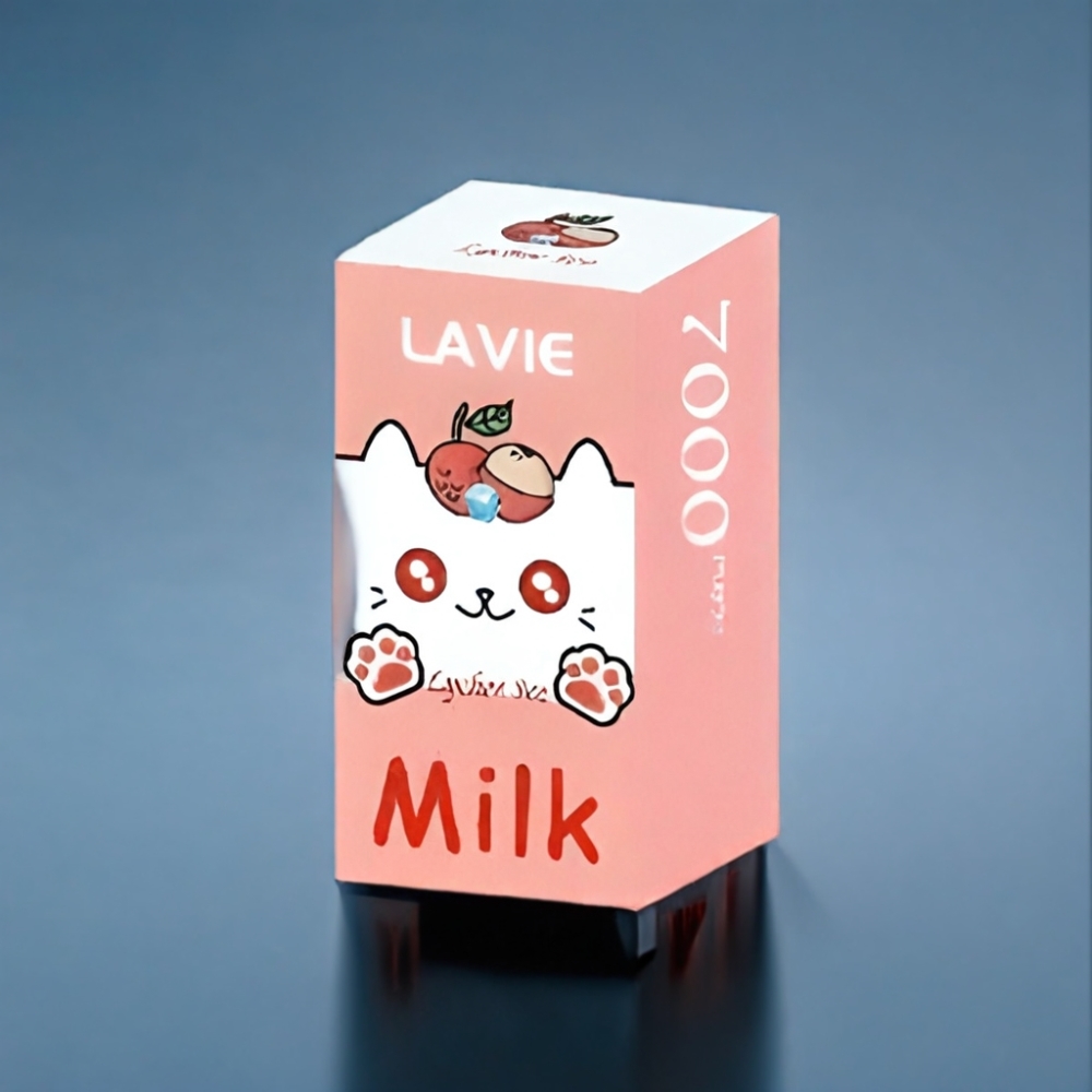 LAVIE Milk 7000 Puffs Litchi Is Engros Danmark Type C