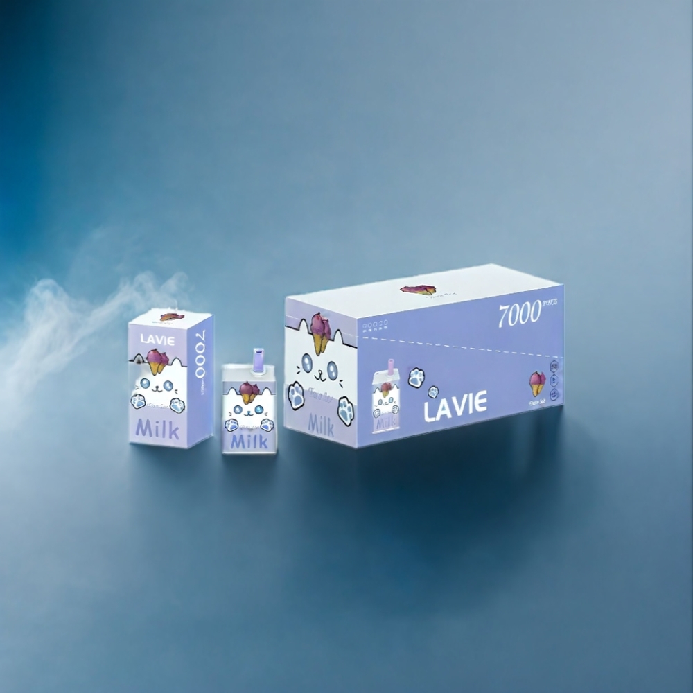 LAVIE Milk 7000 Puffs Taro Is Engros Danmark 16ML