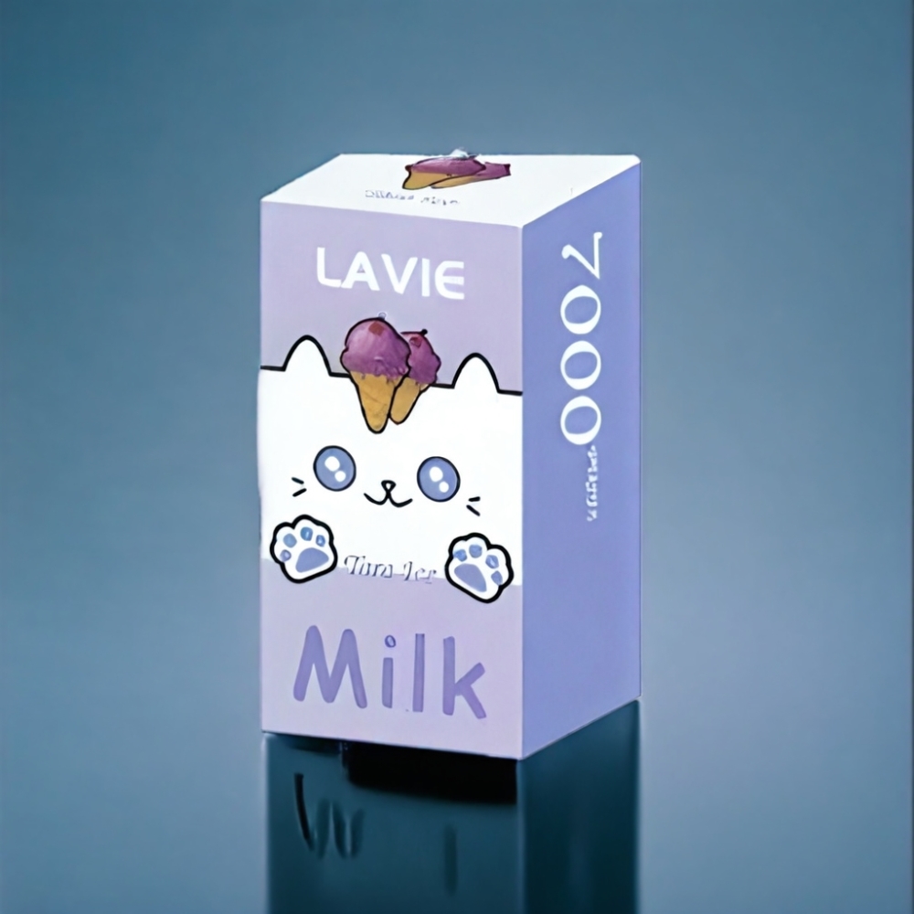 LAVIE Milk 7000 Puffs Taro Is Engros Danmark 16ML