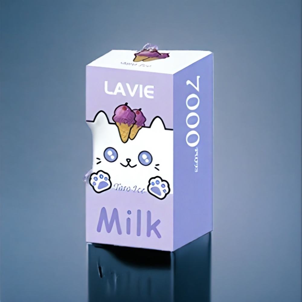 LAVIE Milk 7000 Puffs Vindrue Is 16ML Engros Danmark