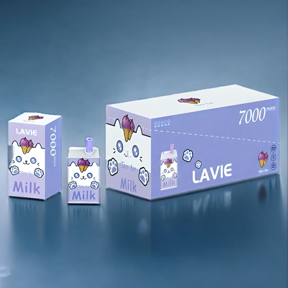 LAVIE Milk 7000 Puffs Vindrue Is 16ML Engros Danmark