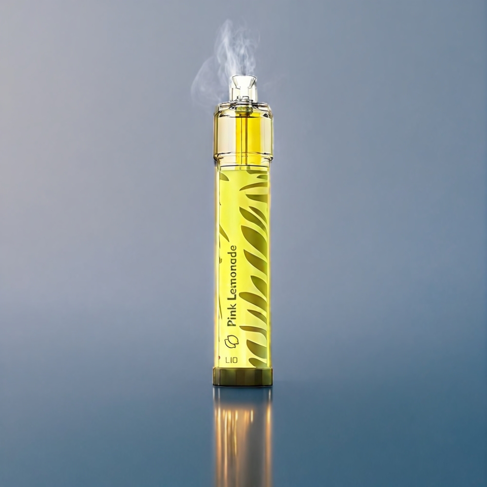 LIO Bee Lit 2500 Puffs 1300mAh Engros Danmark Bærbar Vape Lyserød Citronvand