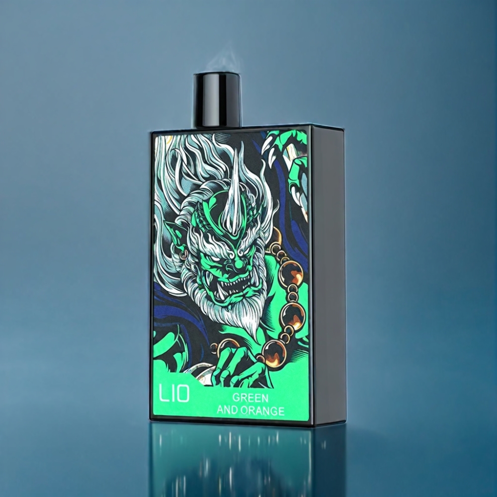 LIO CAPO 4500 Puffs Engros Danmark Grøn Og Orange Type-C Opladning