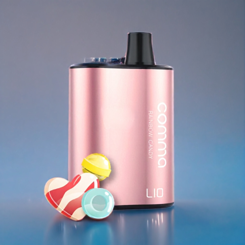 LIO COMMA 5000 Puffs Engros Danmark Engangsvape Regnbue Slik 15 ml