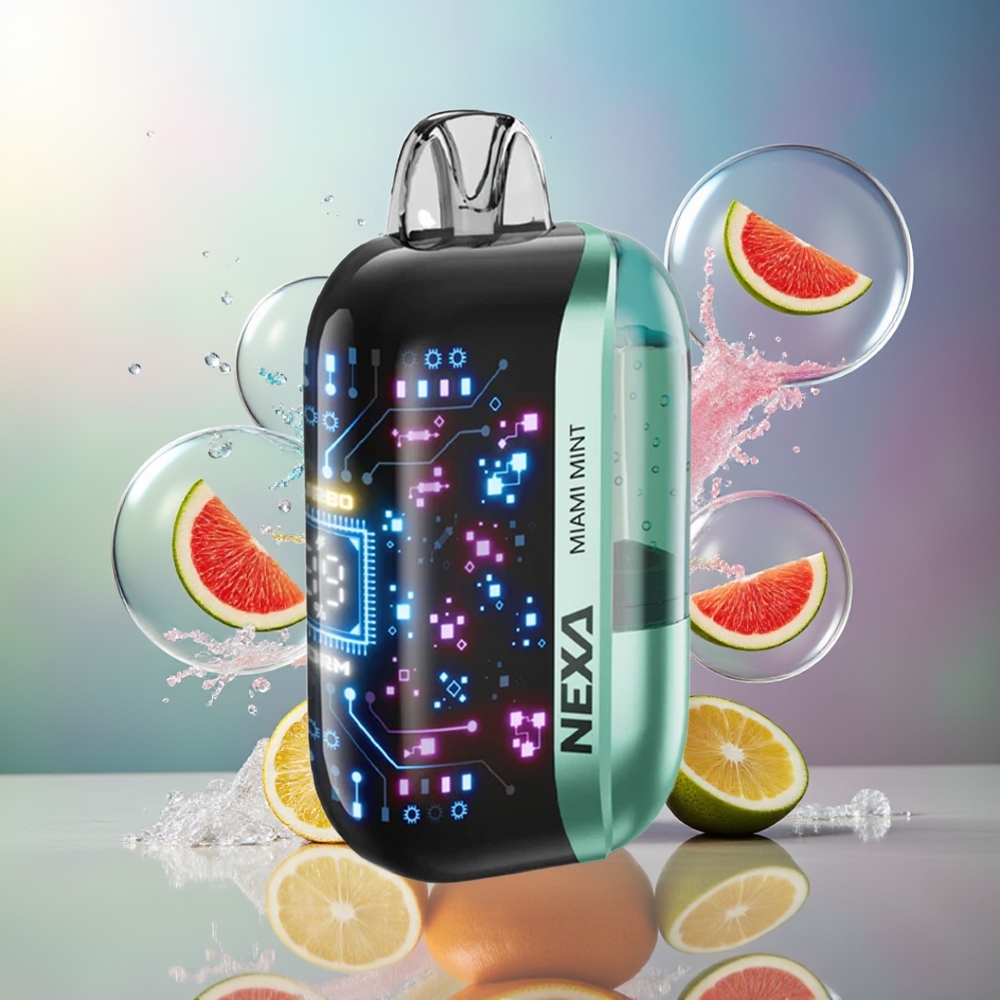 NEXA Ultra 50000 Puffs 0.9ohm Dual Mesh Miami Mynte Engros Danmark