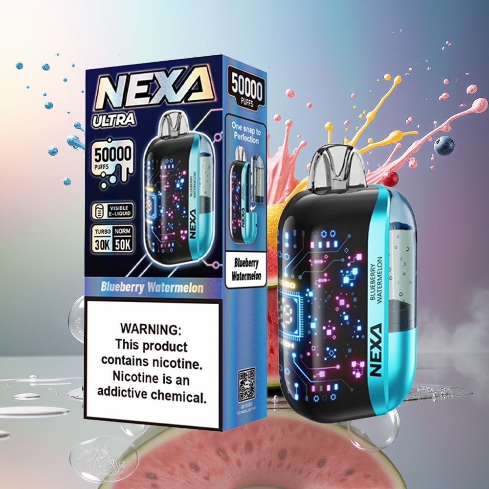 NEXA Ultra 50000 Puffs 20ml Blåbær Vandmelon Engros Danmark
