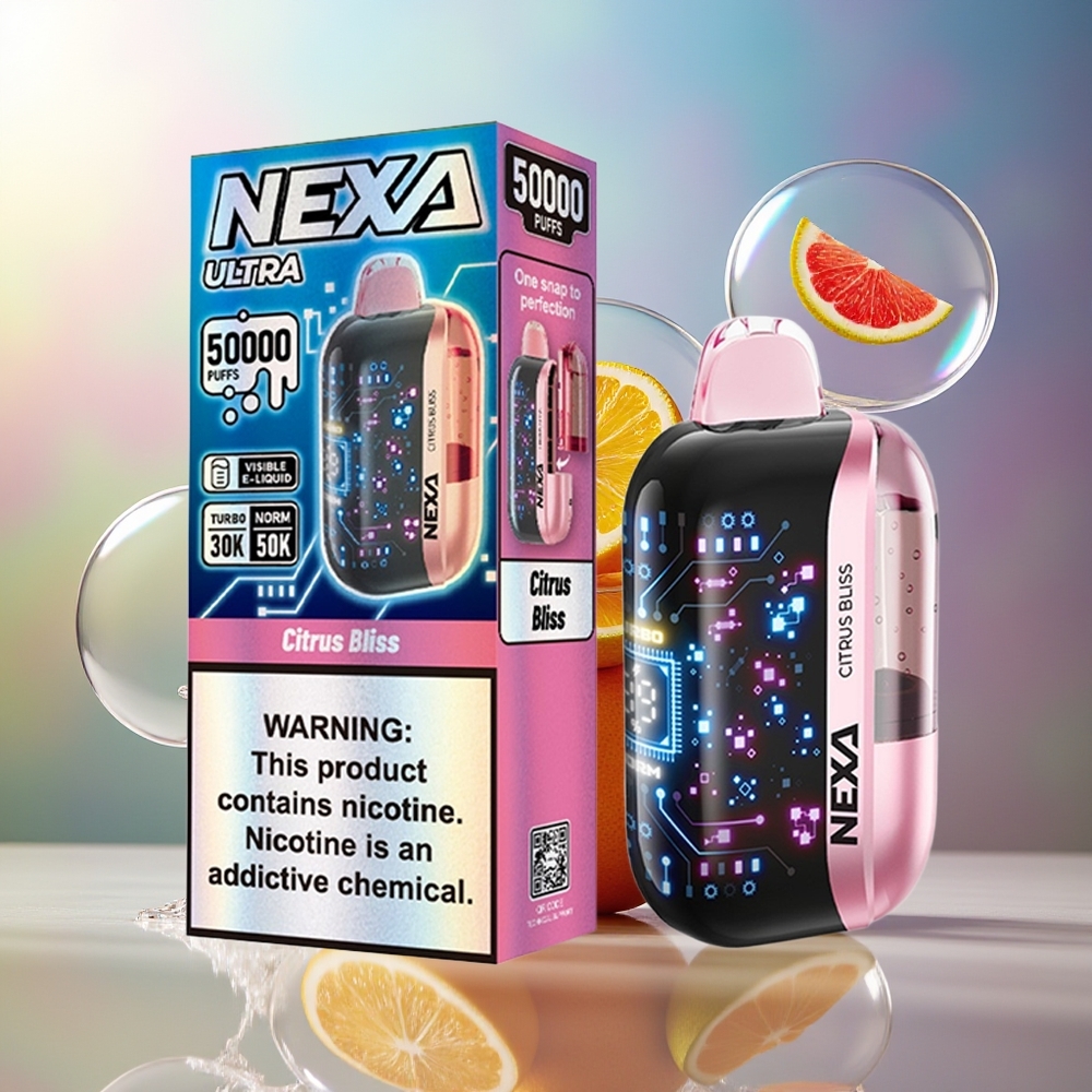 NEXA Ultra 50000 Puffs 20ml Engros Danmark Citrus Lykke